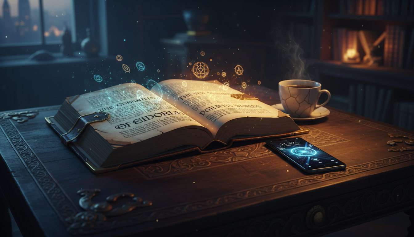 드라마 원작 소설의 결말과 타임슬립을 암시하는 신비로운 책과 스마트폰