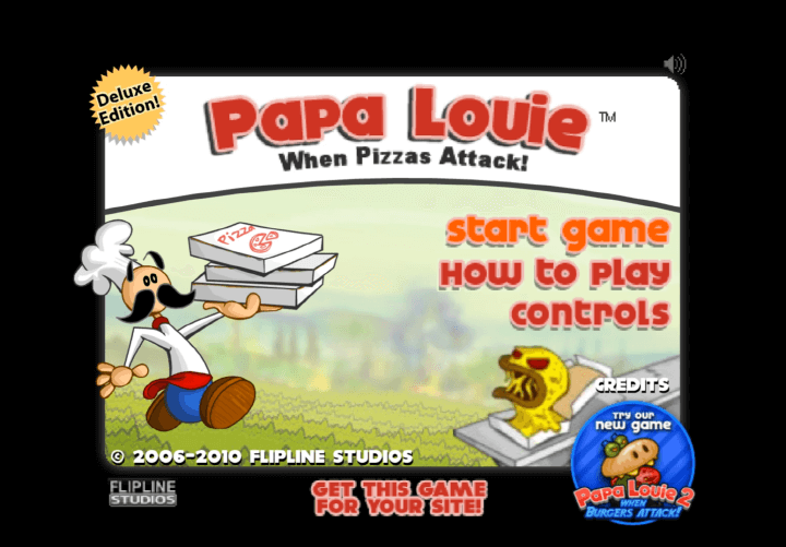 파파루이-플래시게임-메인-화면