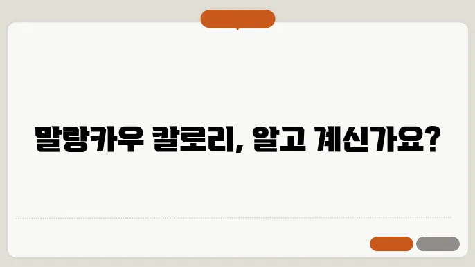 말랑카우 다양한 맛