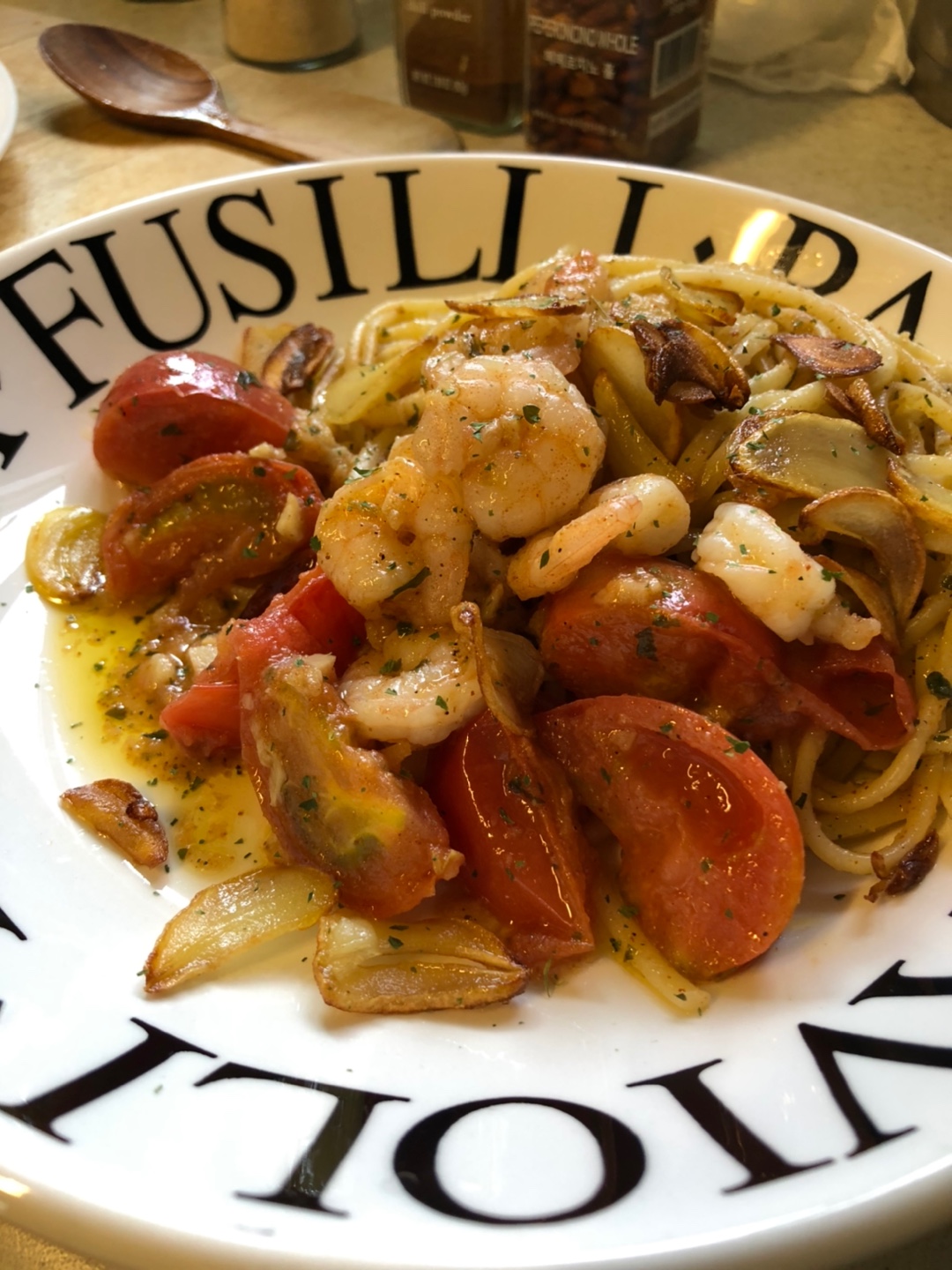 오일파스타-완성모습