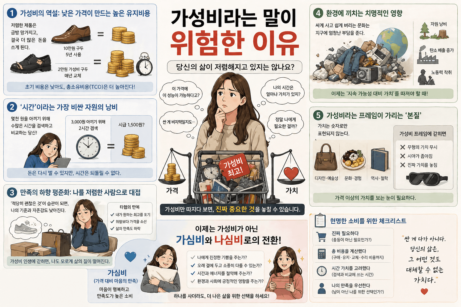 가성비에 집착하면 생기는 일 당신의 삶이 저렴해진다