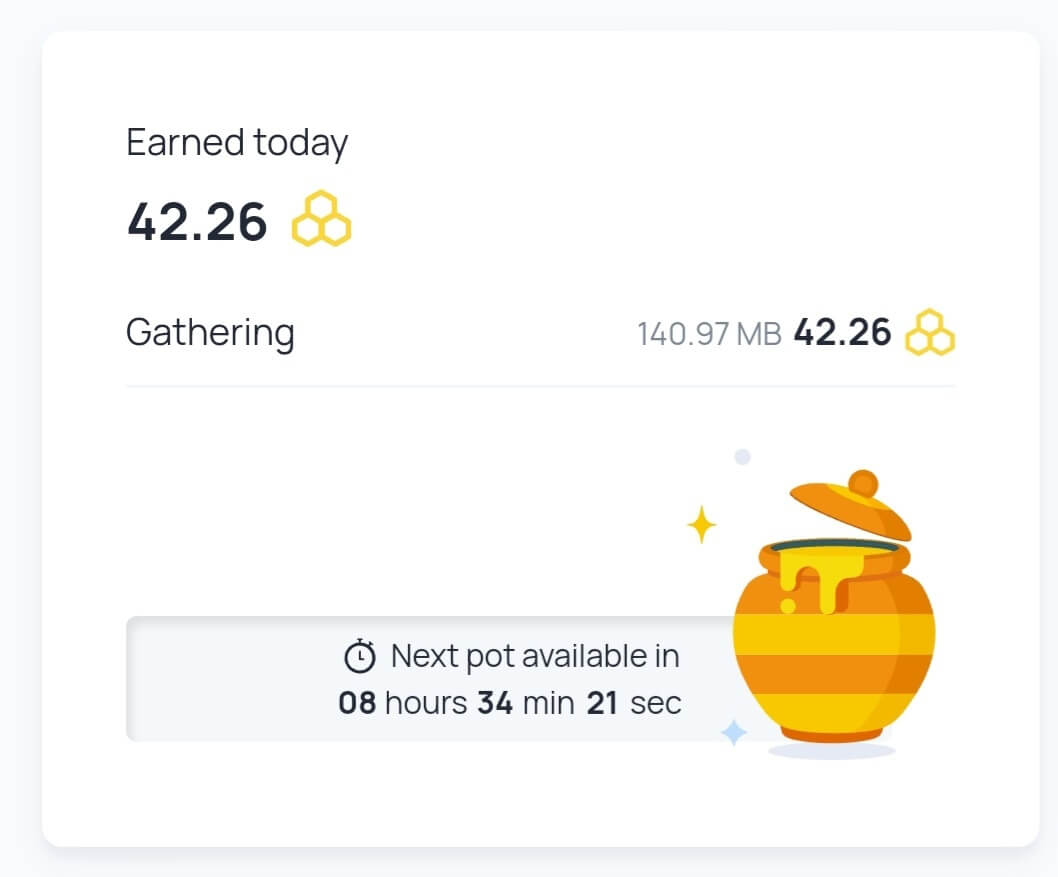 허니게인-나의수익