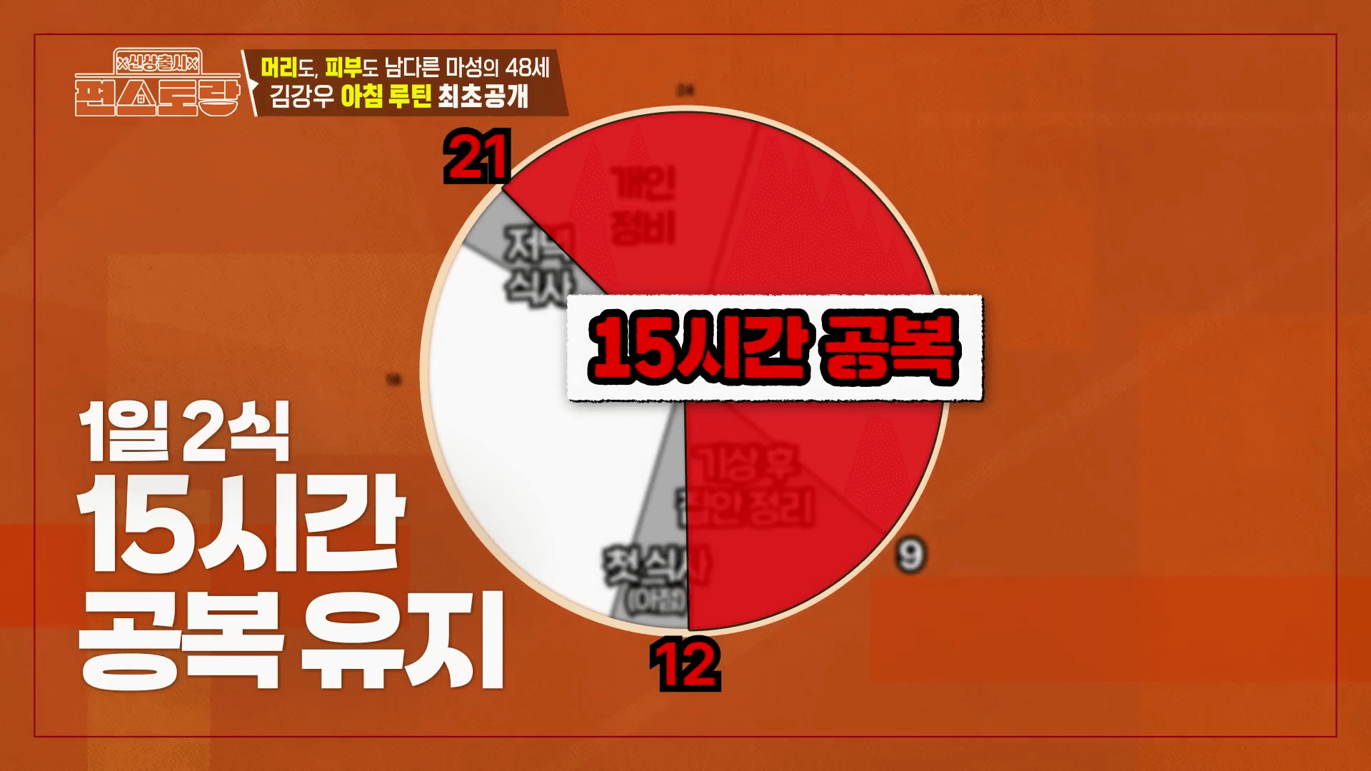김강우의 유산균과 부지런한 공복 시간