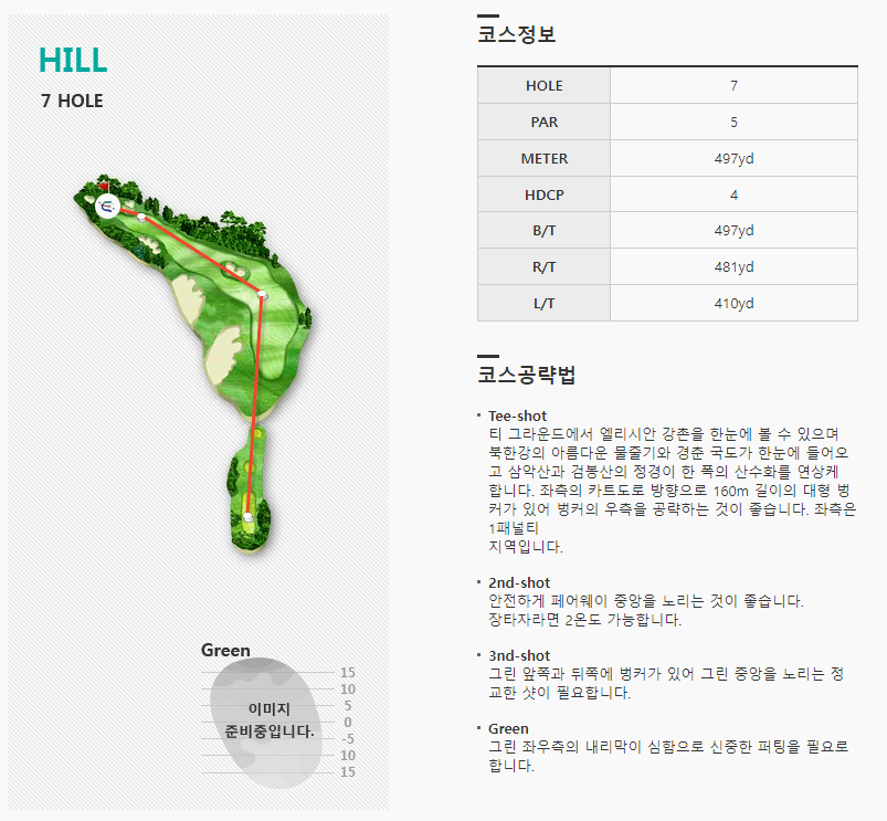 엘리시안강촌 컨트리클럽 힐코스 7