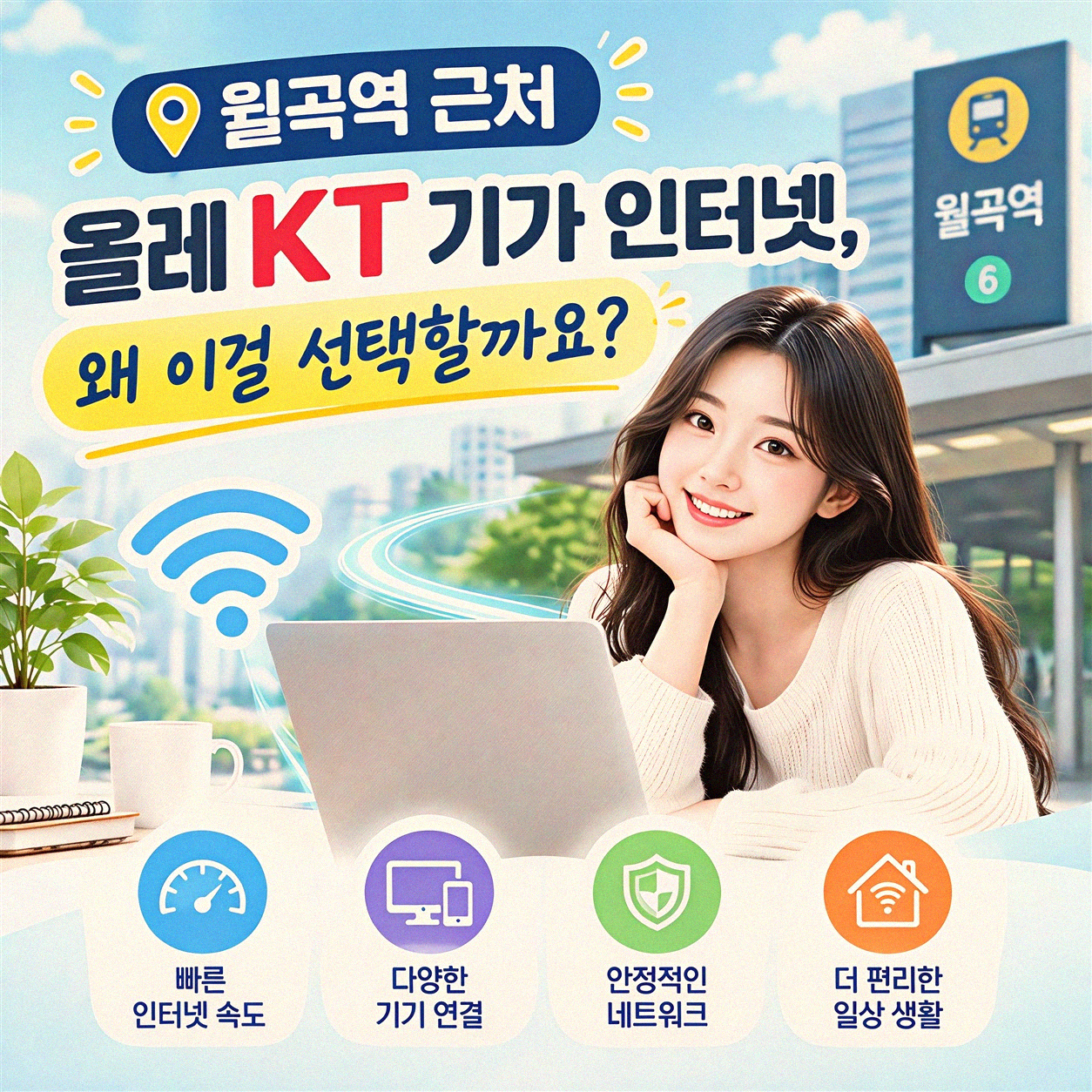 월곡역 근처 올레 KT 기가 인터넷, 이젠 헷갈리지 마세요