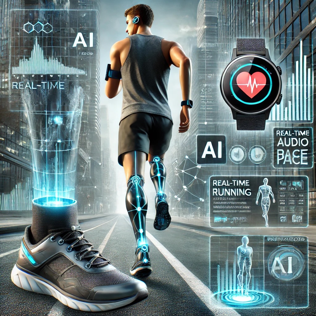 AI 기술을 활용한 러닝 트레이닝을 보여주는 사진