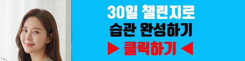 30일 챌린지로 습관 완성하기