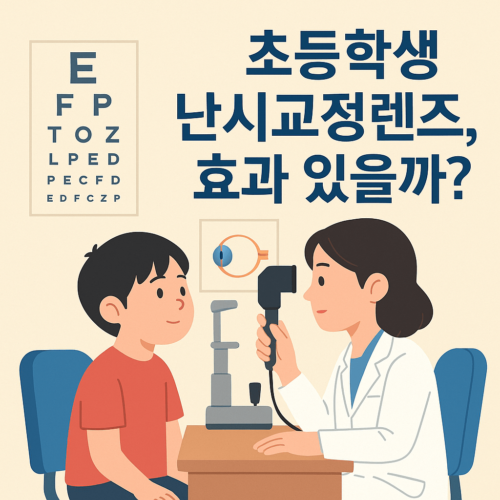 초등학생 난시 교정렌즈, 정말 효과 있을까