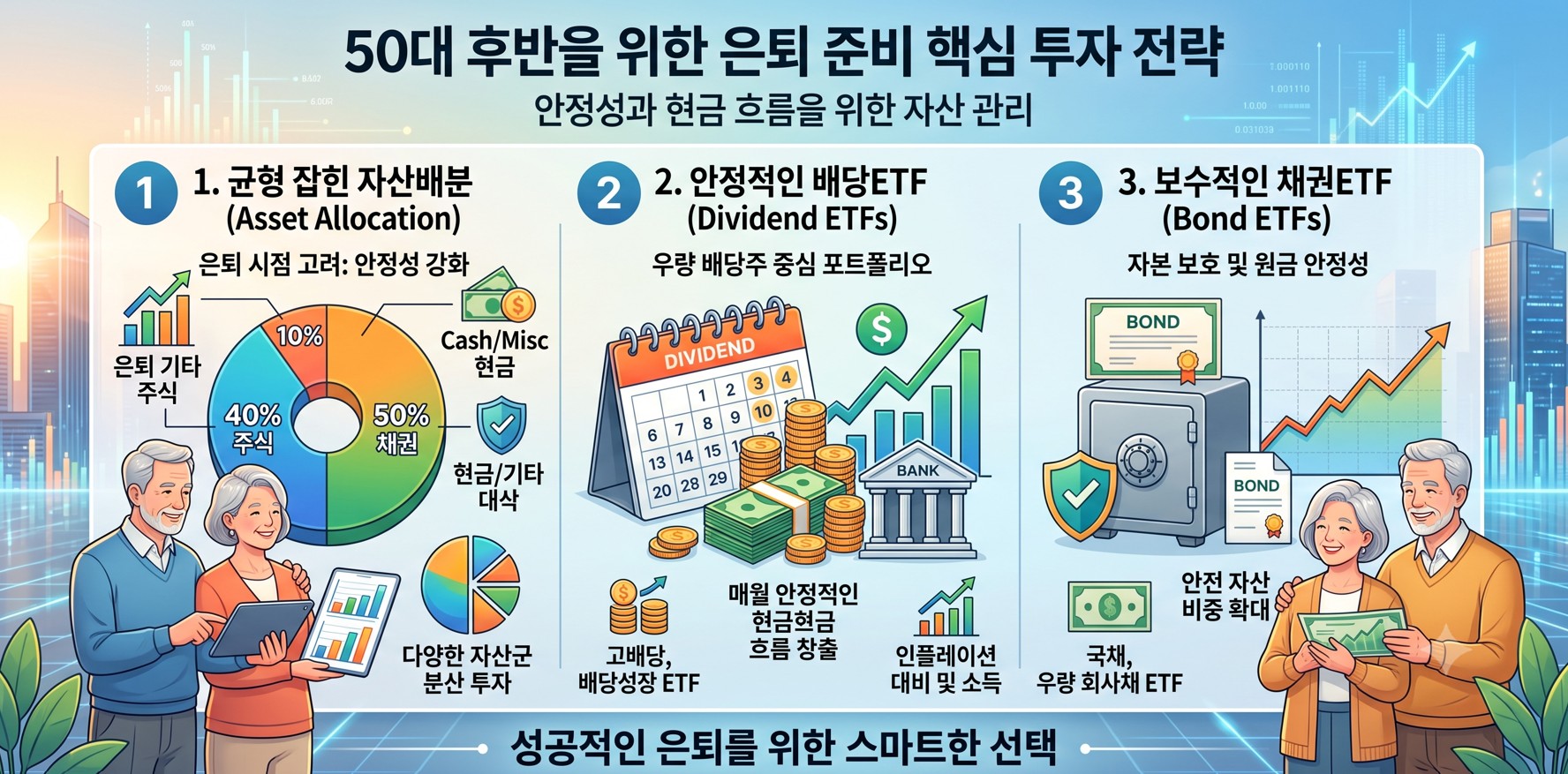 50대 후반을 위한 은퇴 준비 핵심 투자 전략