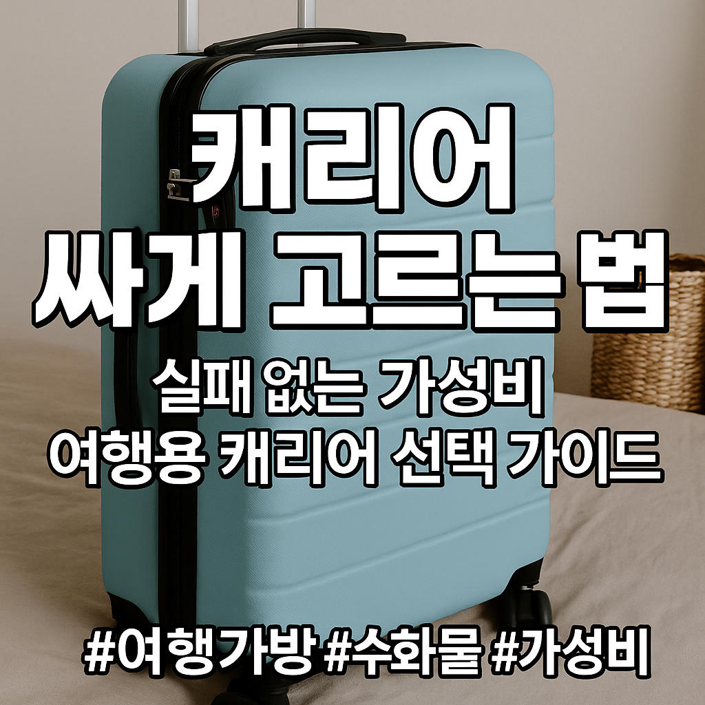 캐리어 싸게 고르는 법