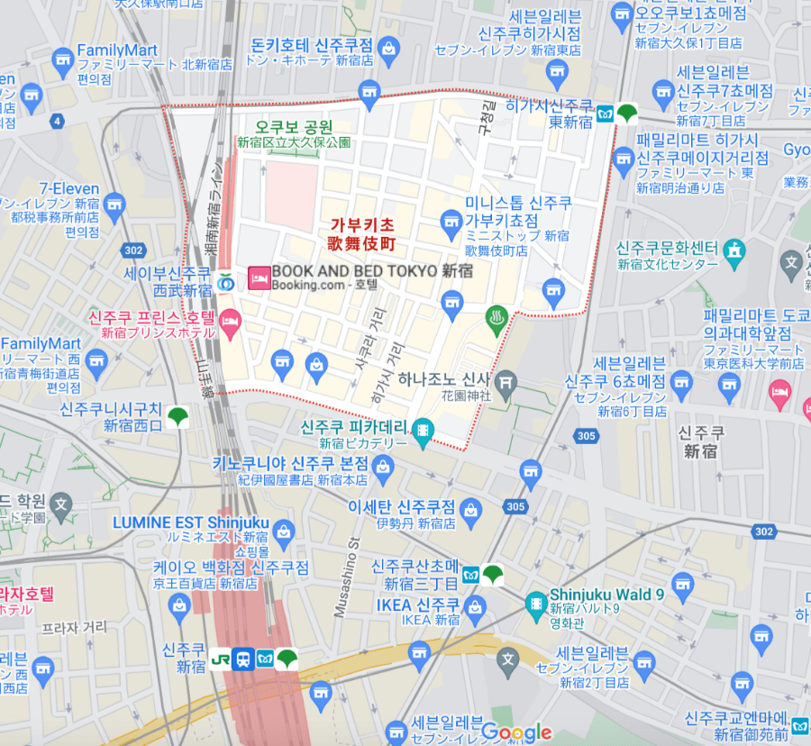 가부키초지도