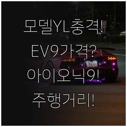 모델 YL 기아 EV9 아이오닉 9 ..