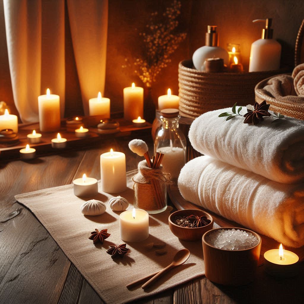 피부,체형관리 샵 배경