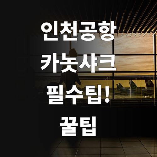 인천공항 카놋샤크 항공 이용 시 알아..