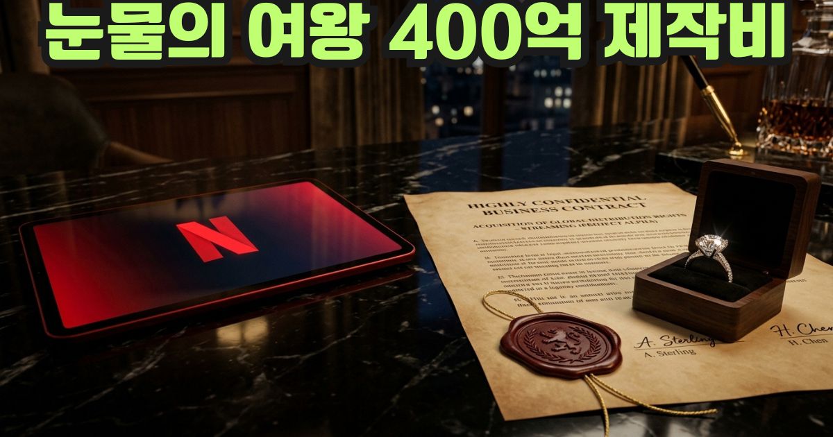 눈물의 여왕 400억 제작비 스튜디오드래곤 넷플릭스 수익 구조