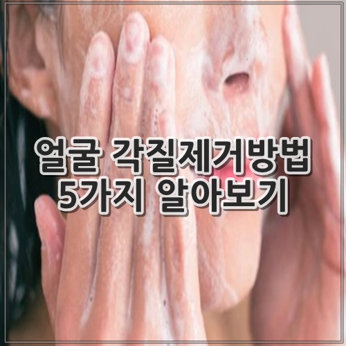 얼굴 각질제거방법 5가지 알아보기