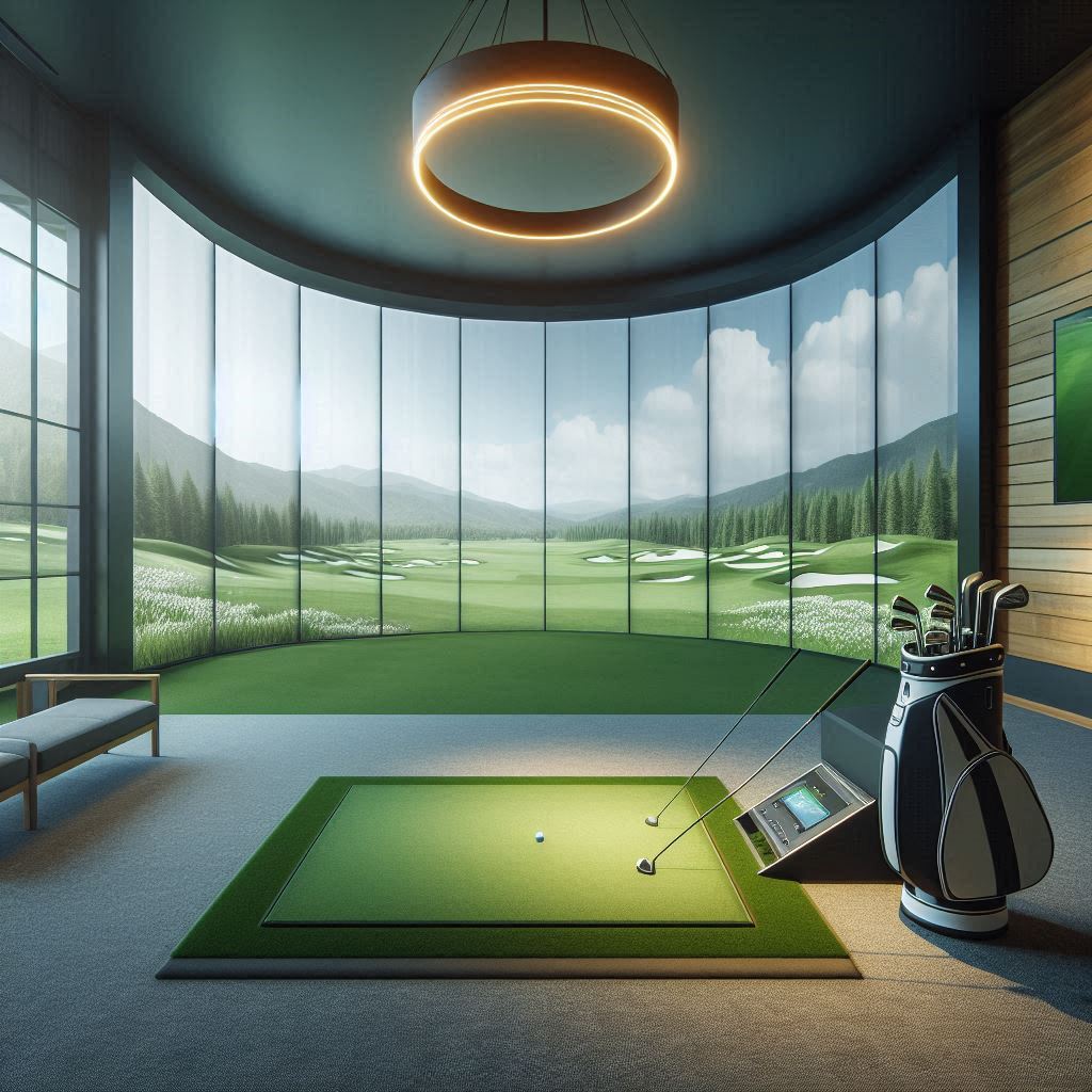 스크린골프장 배경