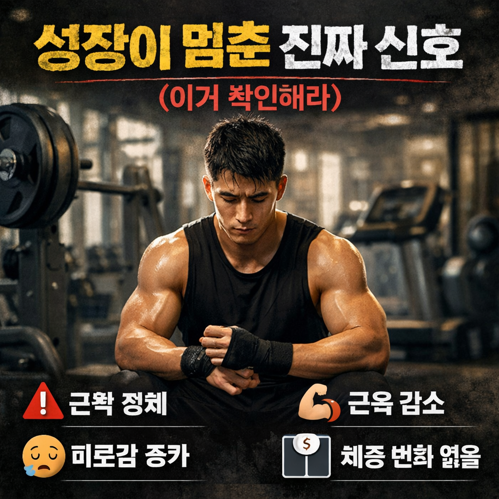 중급 정체 기준:
성장이 멈춘 진짜 신호