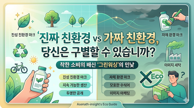 진짜 친환경 vs 가짜 친환경, 당신은 구별할 수 있습니까? 착한 소비의 배신 '그린워싱'의 민낯