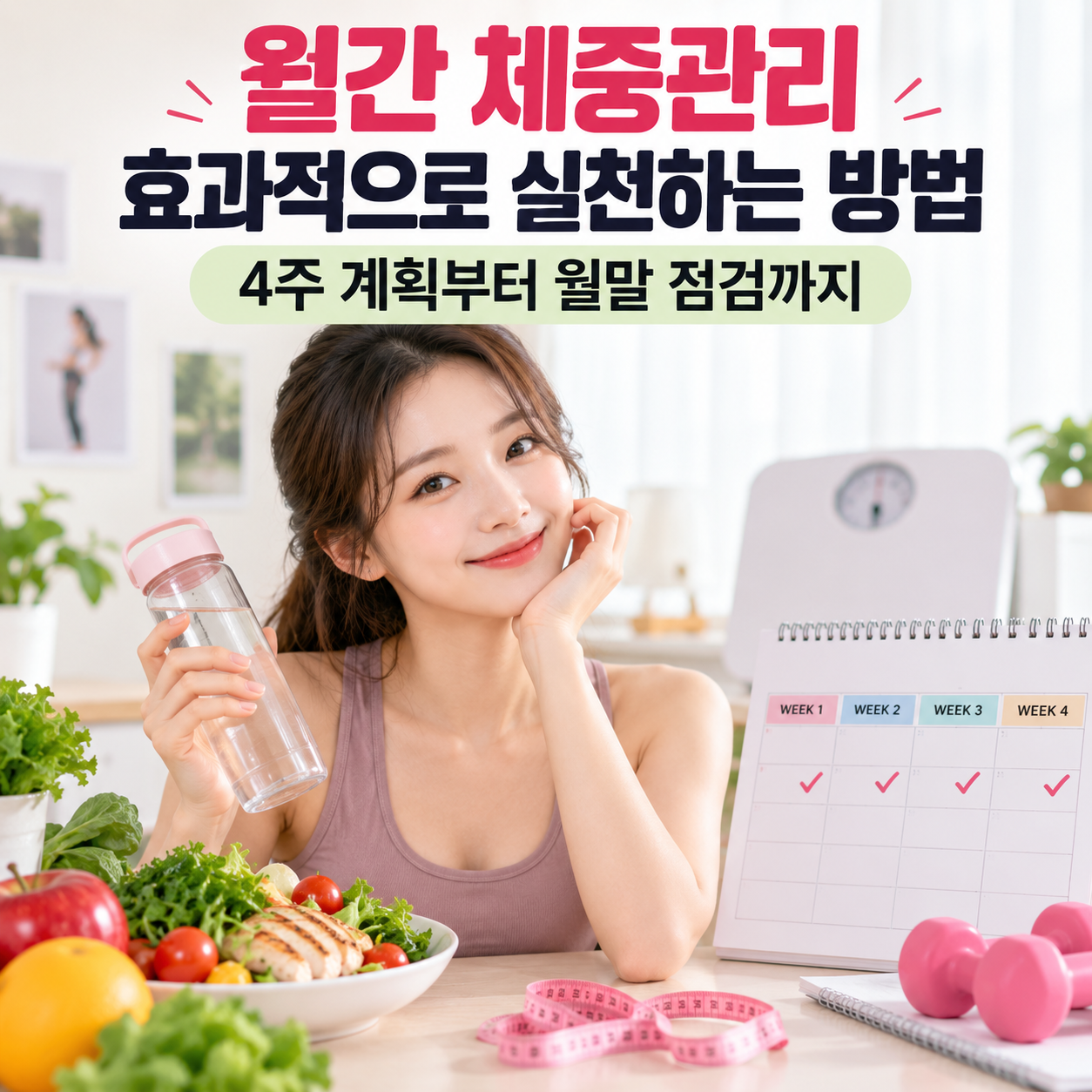 월간 체중관리 효과적으로 실천하는 방법