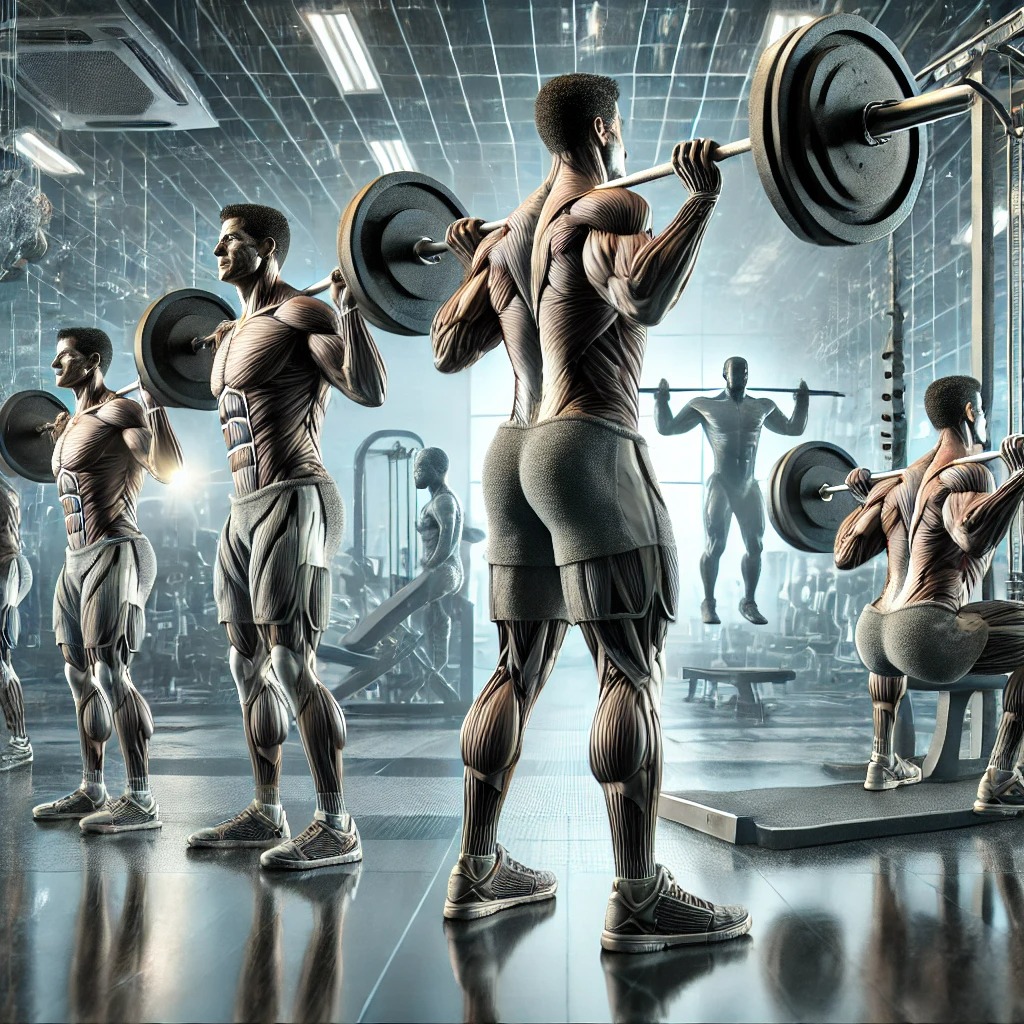 스쿼트, 데드리프트, 벤치 프레스, 랫 풀다운 등