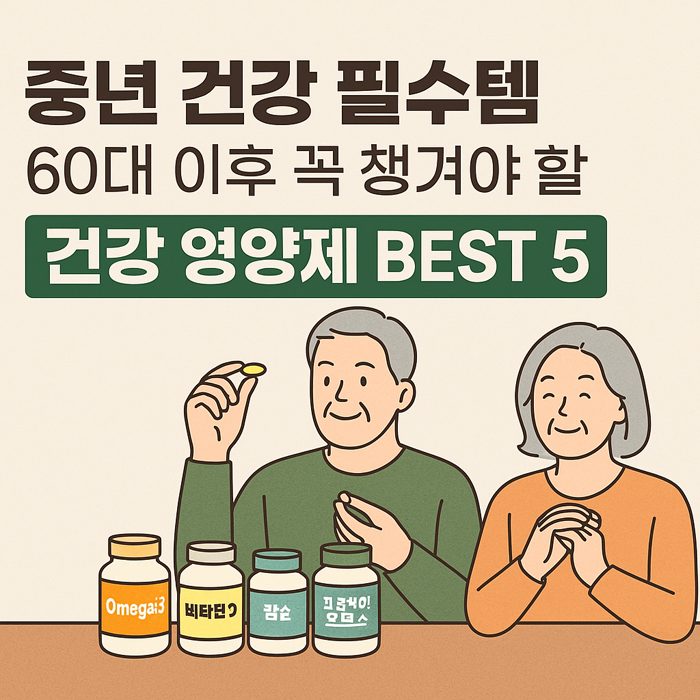 중년 건강 필수템