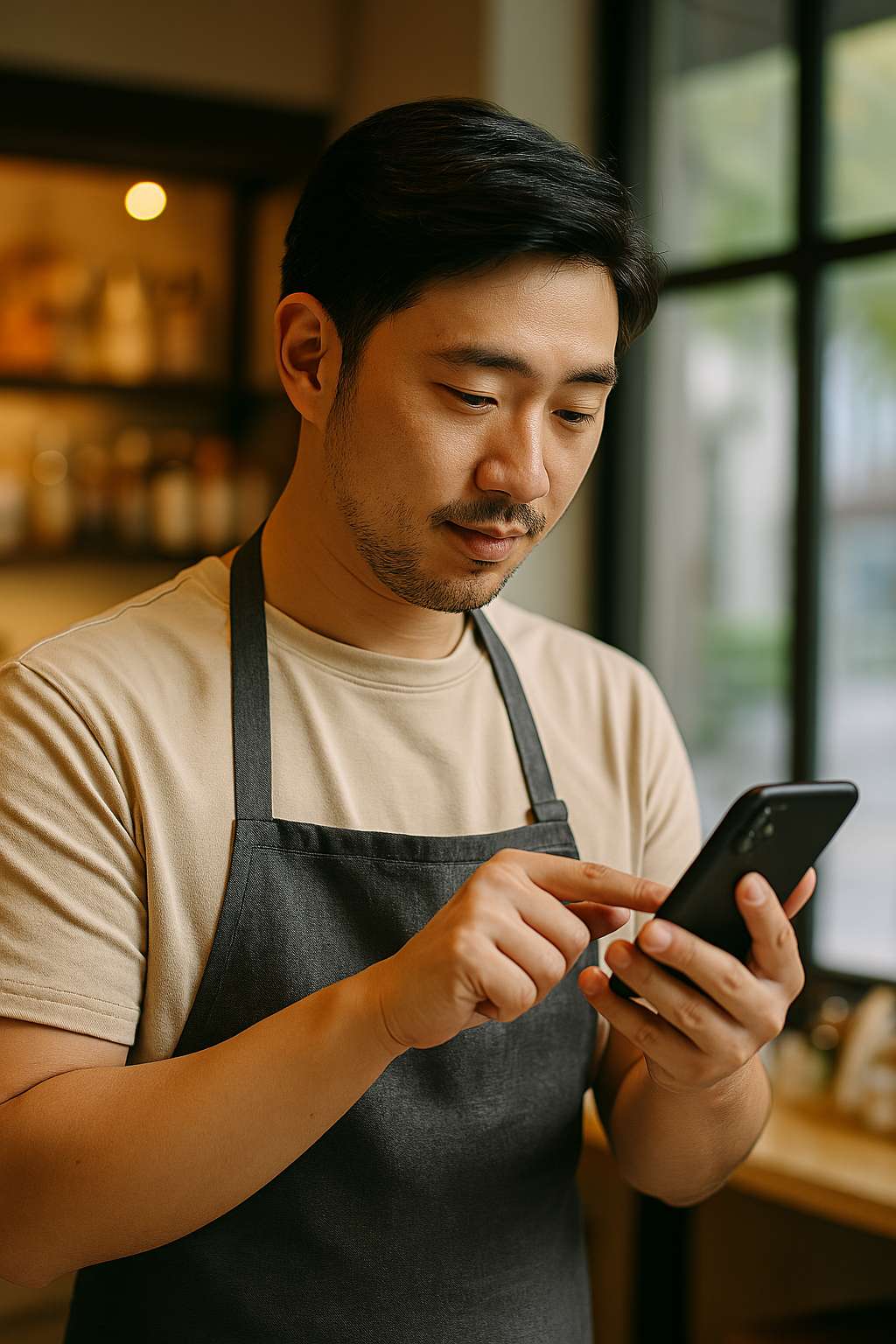 핸드폰하는 남자