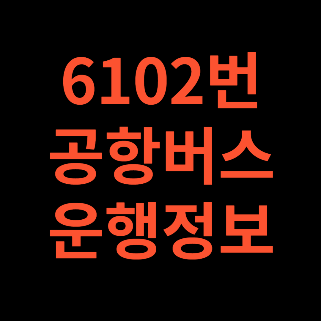 6102번 공항버스