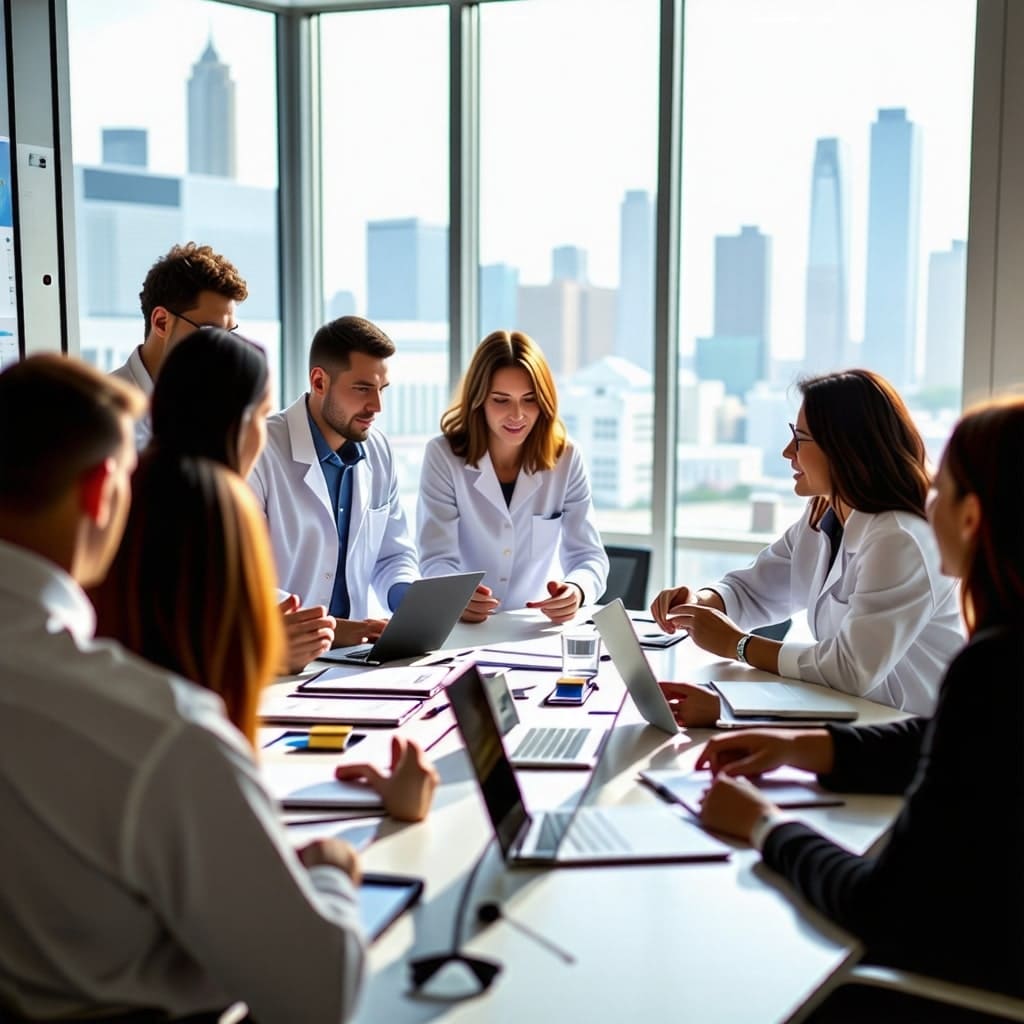 국제적으로 협력하는 연구진의 모습.
