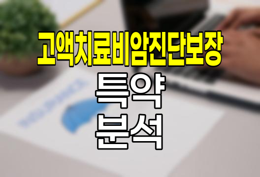 현대해상 고액치료비암진단보장 특약 심층 분석