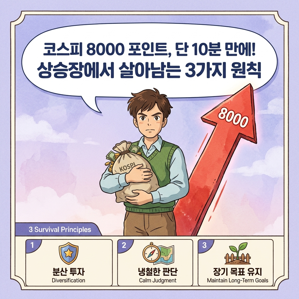 2026년 코스피 8000 돌파 폭등장 필수 3가지 투자 원칙 가이드