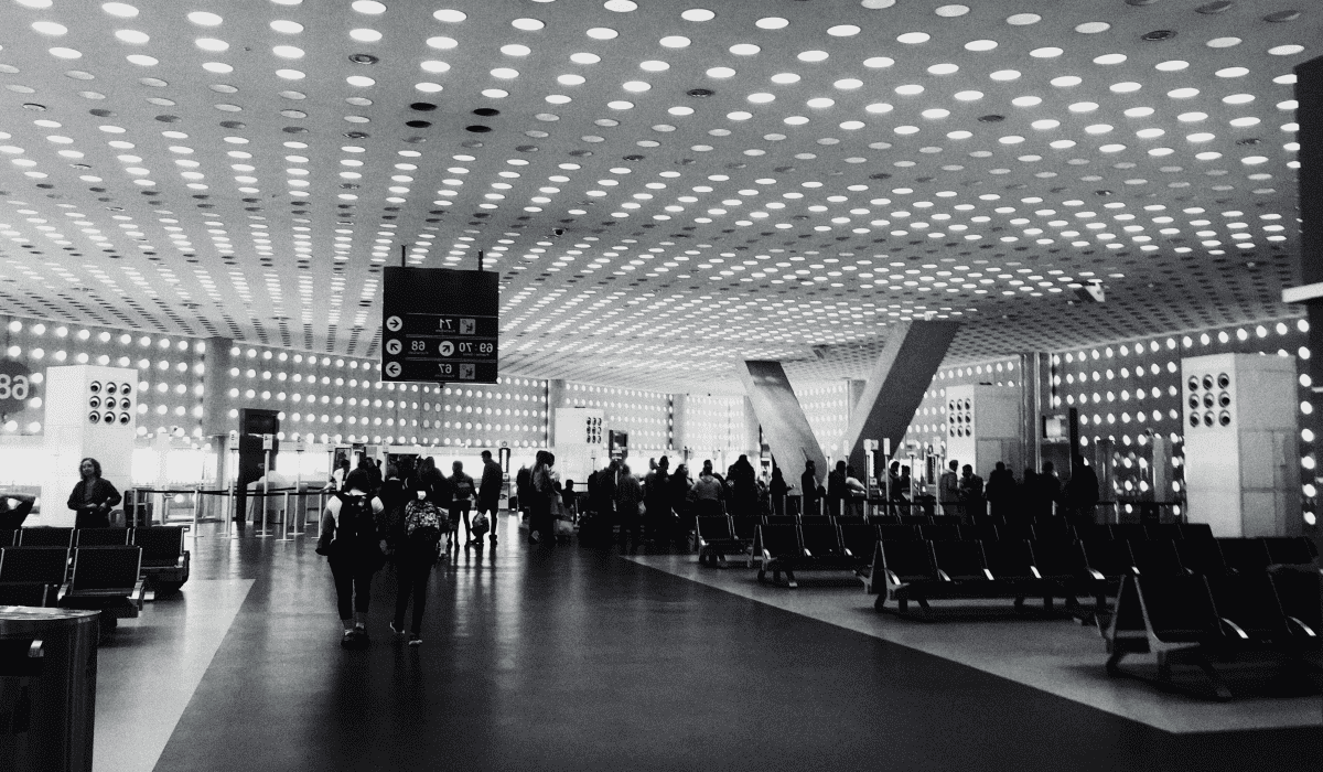 공항흑백