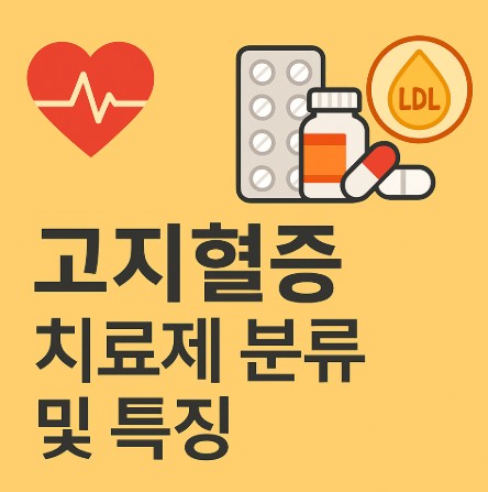 고지혈증 치료제 분류 및 특징 정리및 비교 사진