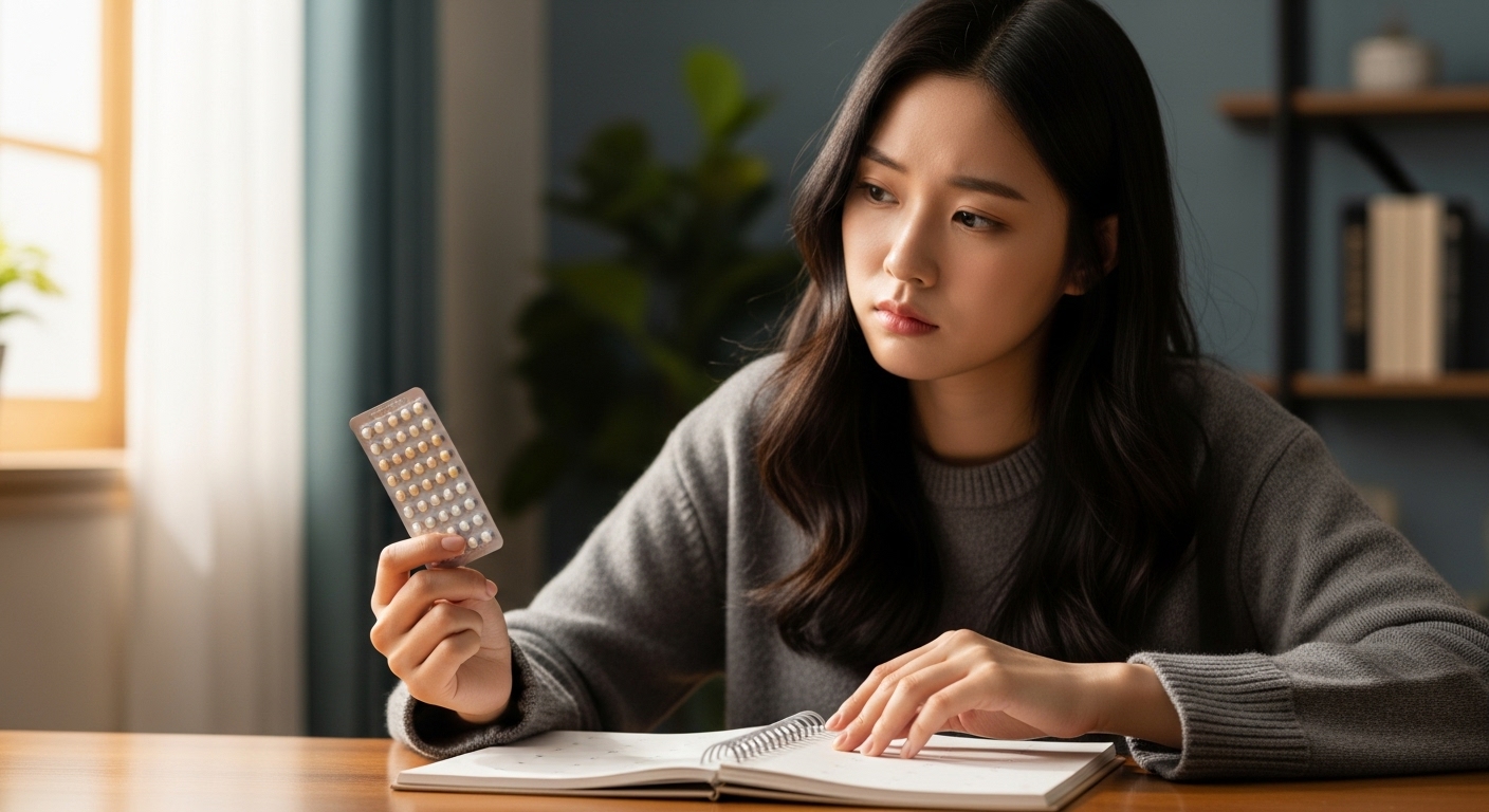 피임약재복용, 생리주기