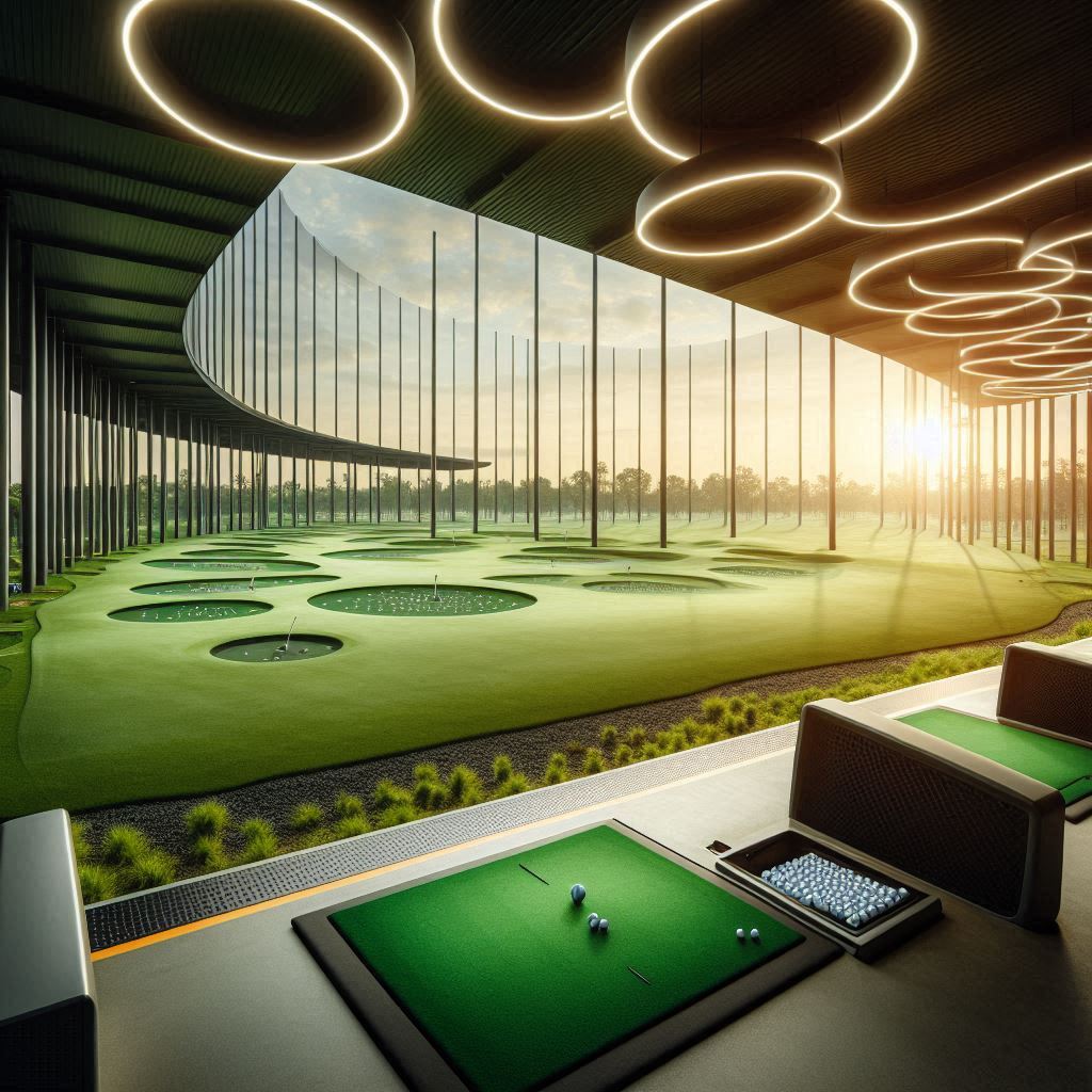 실외골프연습장 배경