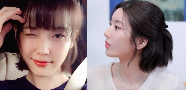 짧은 단발 반묶음