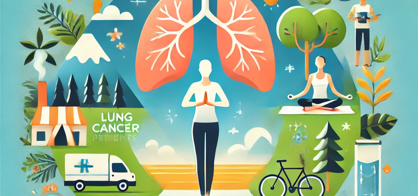 폐암 환자를 위한 여행 관련 이미지