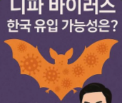 니파바이러스 치사율, 증상과 예방법