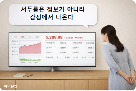 반등이 나왔을 때, 개인이 같은 지점에서 빨라지는 순간