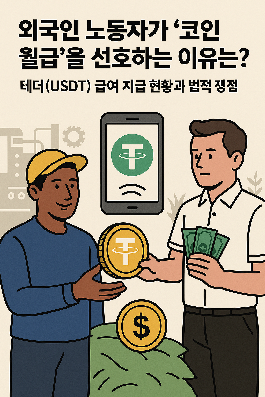 외국인 노동자가 코인월급을 선호하는 이유는?