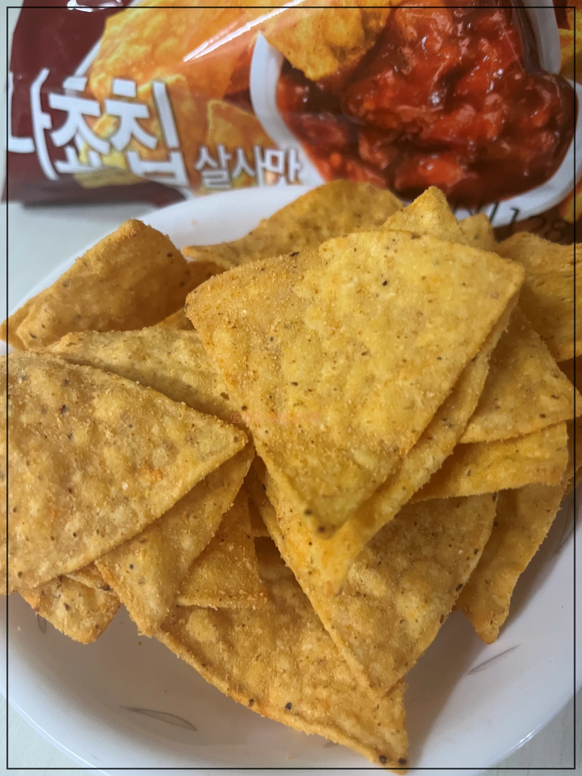 노브랜드-나쵸-살사맛-과자실물