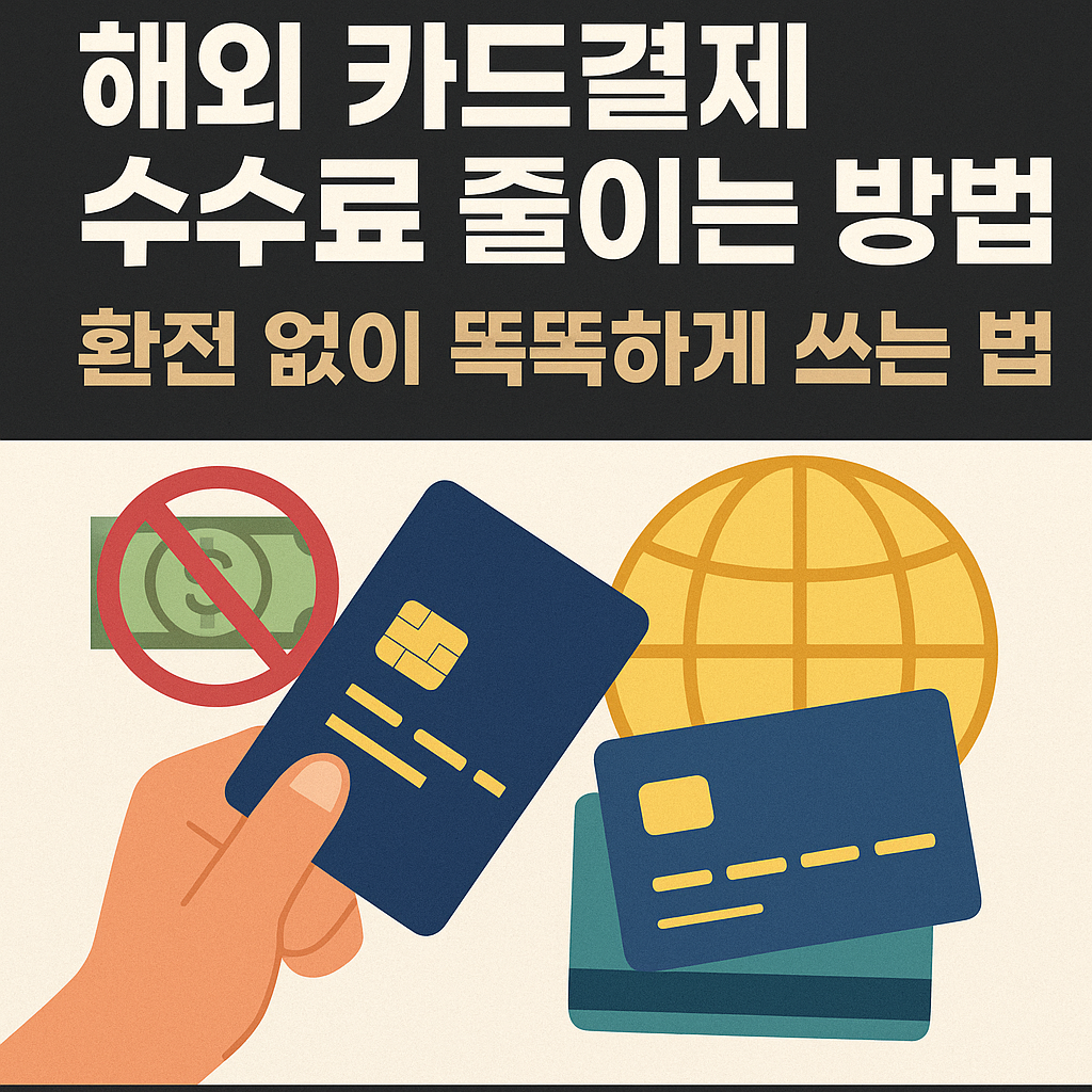 해외 카드결제 수수료 줄이는 방법 – 환전 없이 똑똑하게 쓰는 법
