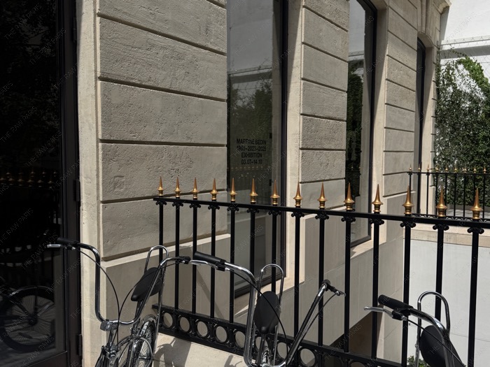 Saint Laurent Montaigne Paris store facade Martine Bedin exhibition