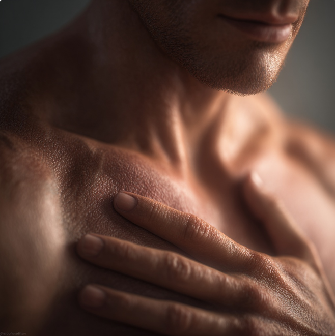 폐에 이상증상 온 남자 이미지