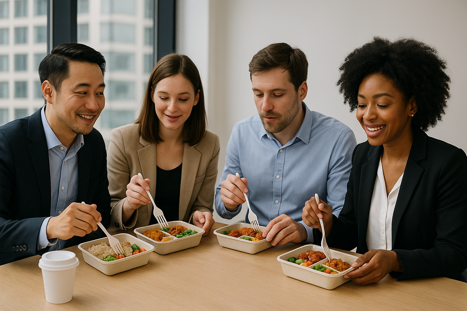 도시락을 싸서 다니는 직장인들
