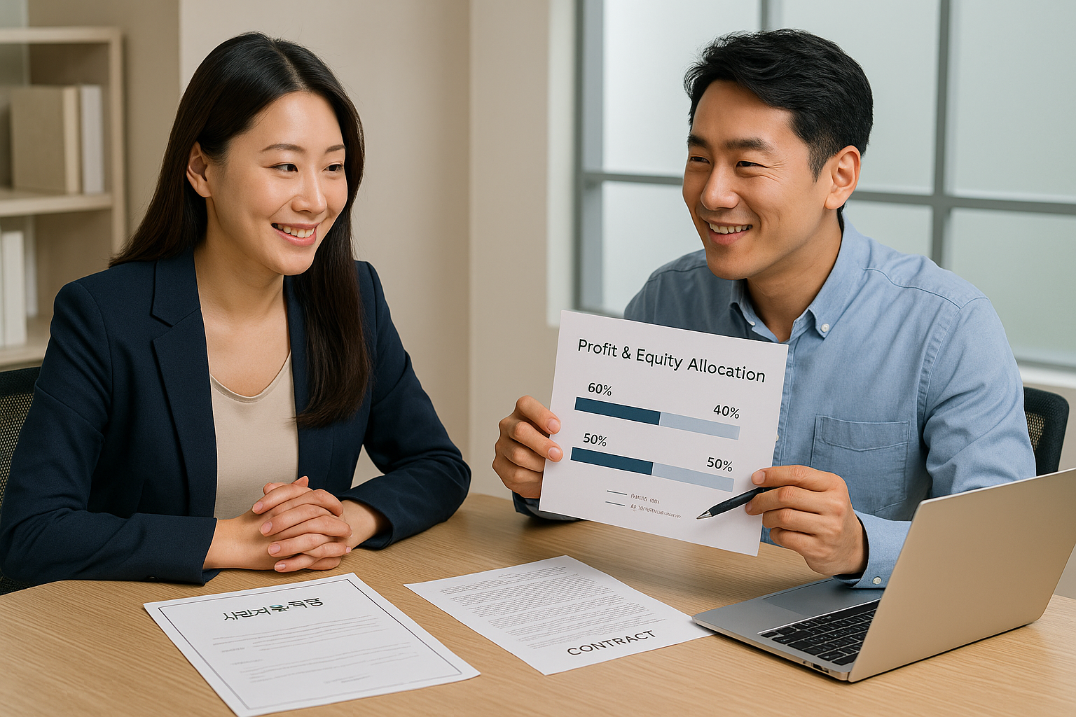 공동사업 계약 협의