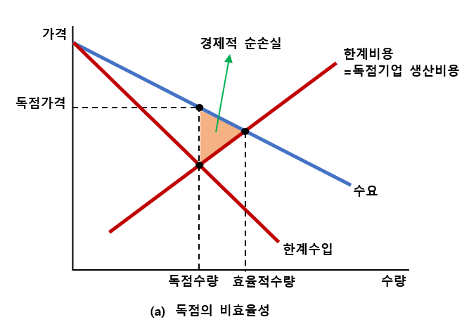 독점의 비효율성