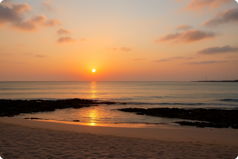 곽지해수욕장 새해 일출 해돋이 명소+AI이미지