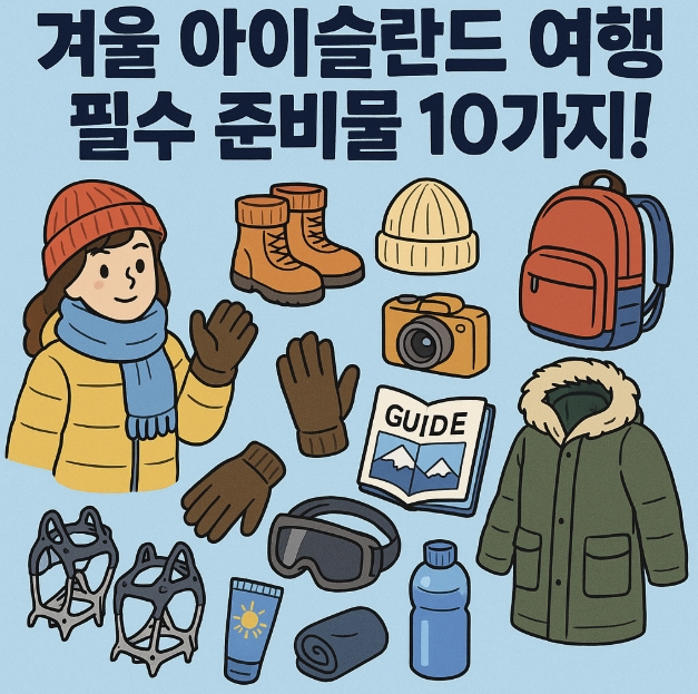 겨울 아이슬란드 여행 준비물 사진