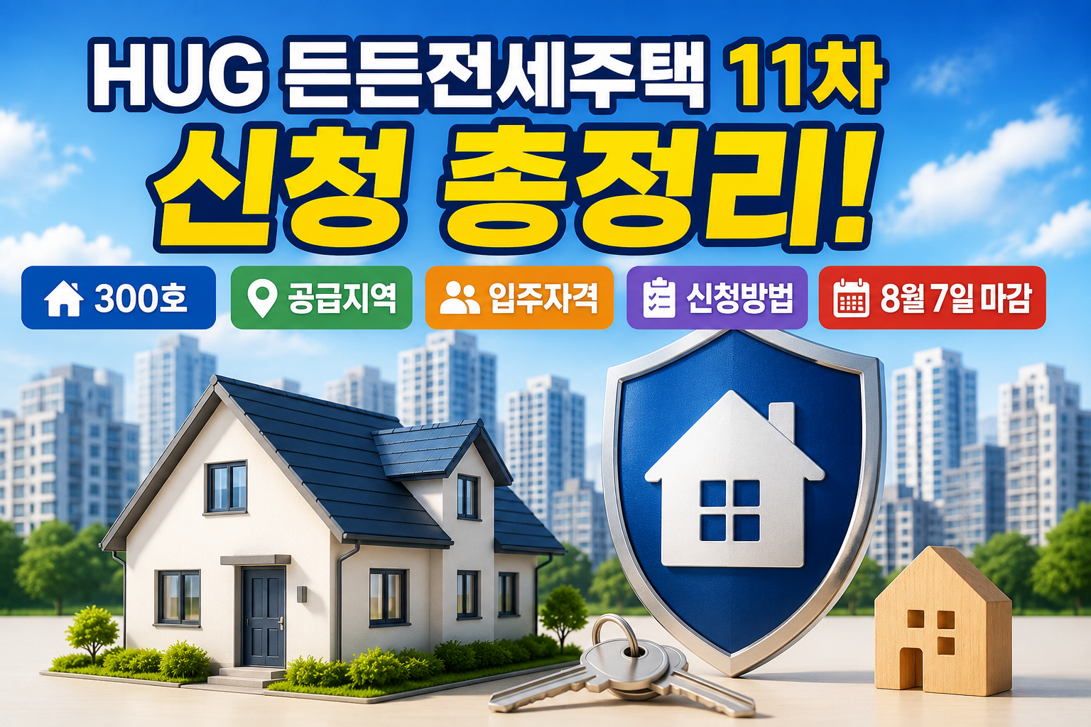 HUG 든든전세주택 11차 신청 총정리! 300호 공급지역&middot;입주자격&middot;신청방법&middot;8월 7일 마감 관련 사진